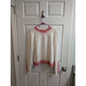ATM Anthony Thomas Melillo Pink Ombre Dip Dye Cotton Sweatshirt - Size L